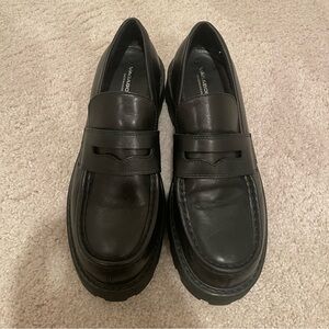 Vagabond Black Leather Loafers